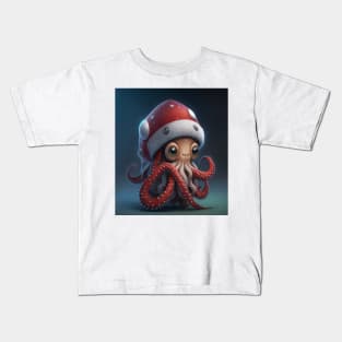 Octopus Santa Kids T-Shirt